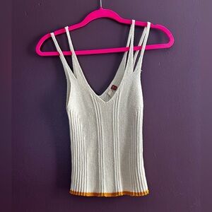 Pilcro Ivory Textured Knit Top